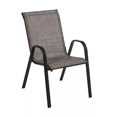 Mainstays Heritage Park Steel Stacking Chair (1 Pack) Grey • $22.47