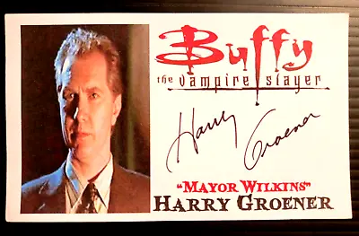  Buffy The Vampire Slayer  Harry Groener  Mayor Wilkins Autograph 3x5 Index Card • $4.80