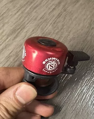 Schwinn Homegrown Repop Handlebar Mount Bike Mini Bell  7/8  22.2mm Red • $15