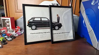 Volkswagen Golf Mk2 GTi Original Retro Man Cave Framed Poster • $31.07