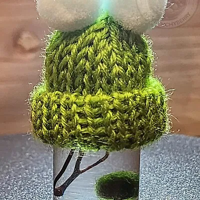 Mini Aquatic Terrarium With Live Marimo Moss Ball In Cute Mini Hat • $9