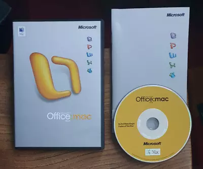 Microsoft Office Mac 2004 For The Apple Mac Inc. Word Excel PowerPoint • £6.99