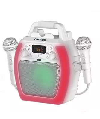 £25 • Buy Daewoo Karaoke Machine  Compact Portable Voice Changer LED Bluetooth  
