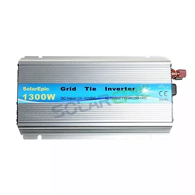 1300W Grid Tie Inverter DC24V To AC110V Pure Sine Wave Inverter Solar Inverter • $91