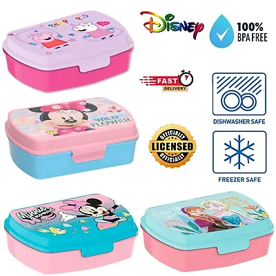 20cm Rectangular Plastic Lunch Box BPA Free Food Box Container For Girls 3+Y • £7.99