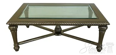 50336EC: COUNCILL Bronze Paint Decorated Finish Coffee Table • $1095