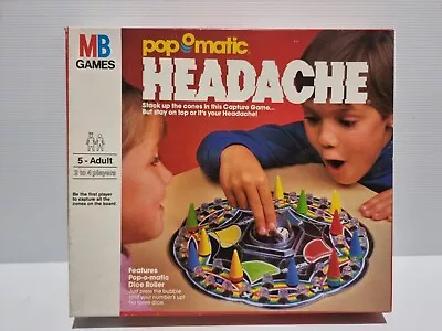 PopOmatic HEADACHE 1986 Vintage Board Game By Milton Bradley • $29.95