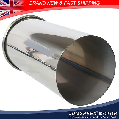 4  101mm  Weld-on Rolled Out Stainless Steel Exhaust Round Tailpipe Trim Tip • £17.88