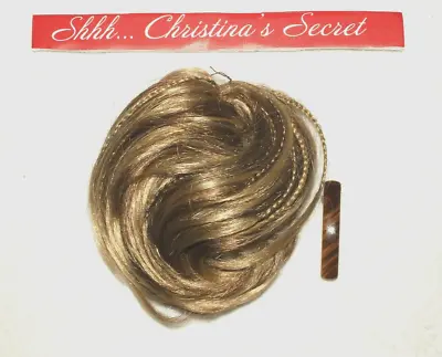 HAIR EXTENSION Micro Braids Scrunchy Pony Tail Light Brown Dark Blond & Berrette • $11.19