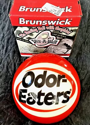 ODOR EATERS BRUNSWICK BOWLING VIZ-A-BALL Employee Awarded Undrilled 8.69lbs RARE • $75.98