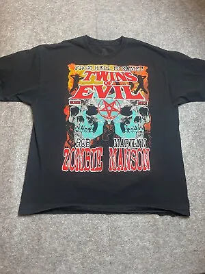 ROB ZOMBIE And MARILYN MANSON CONCERT SHIRT VINTAGE RARE 2XL Halloween • $49.99