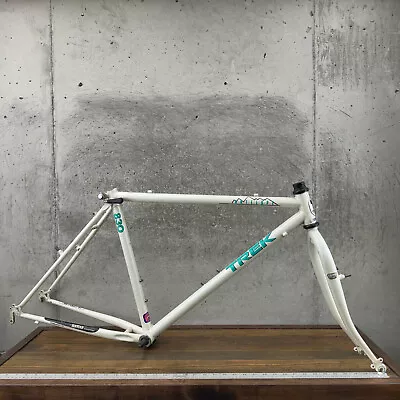 Vintage Trek 830 Frame Set 18 In White Cafe Cruiser 26  Tange CRMO Steel MTB 130 • $143.99