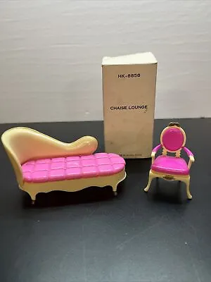 Marx Little Hostess CHAISE & CHAIR Vintage Dollhouse Furniture W Box W10 • $13.53