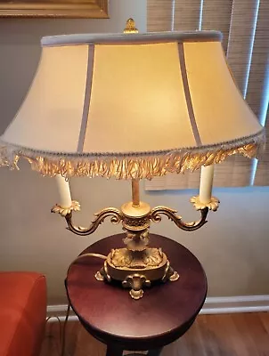 Vintage Fredrick Cooper Bronze Franch Style Candelabra Table Lamp • $160