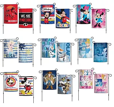 Disney Characters 12.5  X 18  2-Sided Garden Flag • $16.95