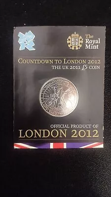 UK: 2011 Countdown To London 2012 Olympic £5 coin In Original Presentation Card • £9.99