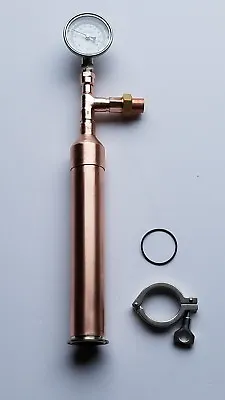 2  Beer Keg Still Column W/thermometer Tri Clamp & Gasket - 1/2  Or 3/4  Union • $174.95