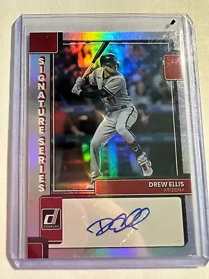 K94903 - 2022 Donruss Signature Series #27 Drew Ellis Auto • $6