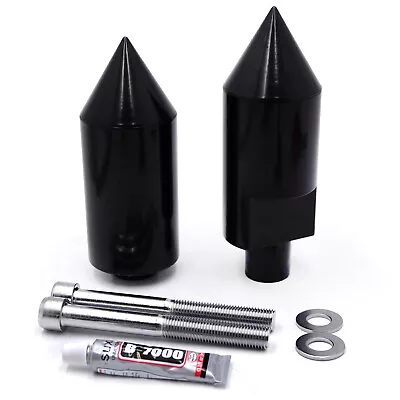 Billet Aluminum Spike Sport Bike Frame Sliders For 2005-2006 Suzuki GSXR 1000 • $32.30