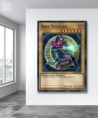 Dark Magician Yu-Gi-Oh Card Art Canvas Poster Wall Art Home Decor • $19.99