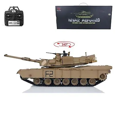 RTR Henglong 70 1/16 Scale Plastic Ver M1A2 Abrams RC Tank 3918 Model • $163.30
