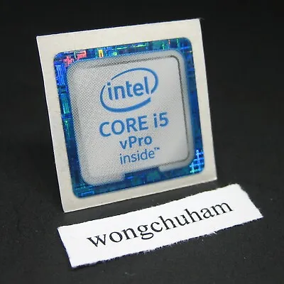 Intel CORE I5 VPro Inside Sticker 18mm X 18mm #202211242130  • $2.22