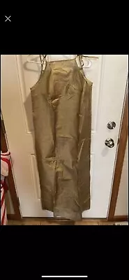 Rare 1960’s Vintage Gold Long Paper Dress • $100