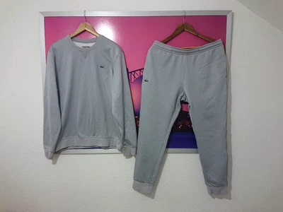 £64.99 • Buy Lacoste Sport Full Grey Tracksuit | Men's Size Large | Sweatshirt And Joggers