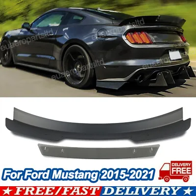 Wicker Bill Style Rear Trunk Spoiler Wing Lip For Ford Mustang Coupe 2015-2021 • $141.54