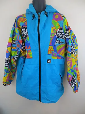 K-Way Vintage Anorak Windbreaker 90s Retro Festival Coat Multicoloured Mens XL • $73.37