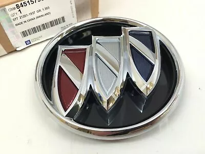 18-21 Buick Enclave Front Grille Chrome Black Tri Shield Emblem 84515795 • $42.29