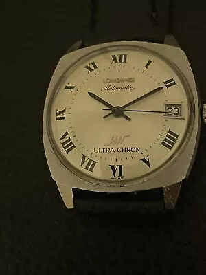 Vintage Longines Automatic Ultra Chron 17J Stainless Steel Nice Watch • $199