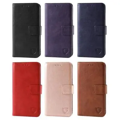 Leather Flip Wallet Card Holder Case Cover For NEW APPLE IPHONE 15 Samsung Model • £5.49