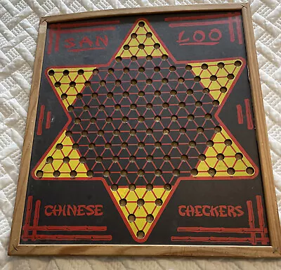 $13.50 • Buy VTG Chinese Checkers Board Game- Ante Up Rummy On Other Side