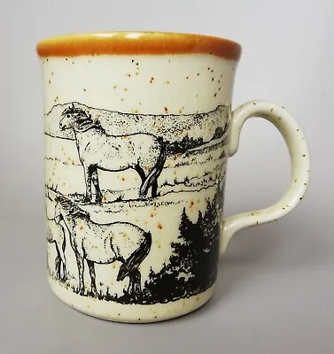 Welsh Beaker Company DARTMOOR PONY Speckled Mug: Horses: Made In Wales • £11