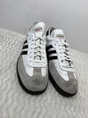 Adidas Samba Shoes Men's Sz 11 OG Classic Soccer Gum Soles White Black Leather • $55