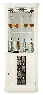 Howard Miller Piedmont V Wine & Bar Cabinet 690046 Aged Linen Liquor Storage • $1499
