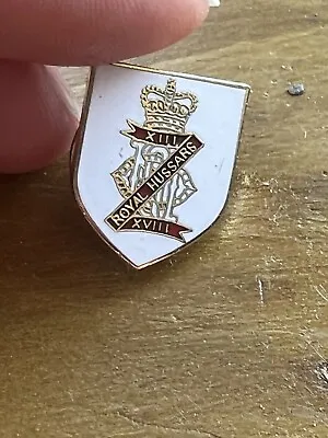 13/18th Royal Hussars Military Pin Badge • £4