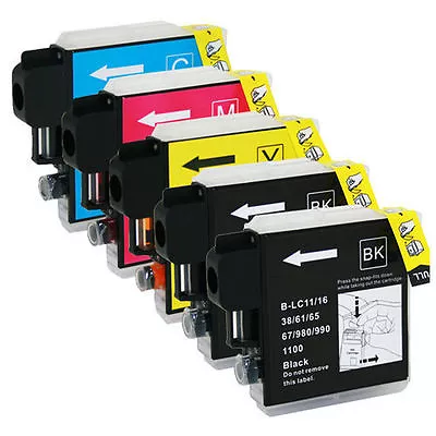 5 Pack LC61 Ink Set For Brother MFC-495CW MFC-J415W MFC-295CN MFC-290C • $8.98