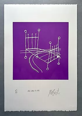 KURT VONNEGUT   Once Upon A Time  Purple Ed  SIGNED Lt Ed Screen Print #27 Of 40 • £241.28