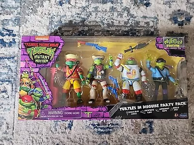 TMNT Mutant Mayhem *Turtles In Disguise Party Pack* Playmates Walmart Exclusive • $14.95