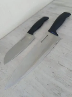 $14 • Buy Kitchen Aid Classic 8  Chef's  5  Santoku Knife Lot