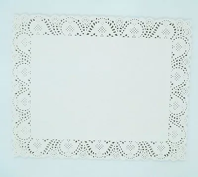 10.5  / 12.5  Off White Square Paper Doilies Wedding Craft Scrapbooking  • $15.80