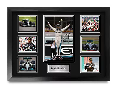 Lewis Hamilton Signed Large A2 Formula One Printed Autograph Memorabilia Gift • £64.99