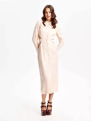 $180 • Buy Bnwt Alice Mccall Chai Latte Night Sky Trench - Size 10 Au/6 Us (rrp $549)