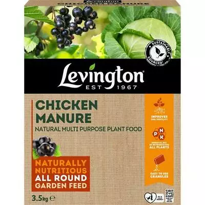 Levington Chicken Manure Pellets Natural Plant Feed Multi Purpose  • £7.99