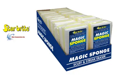 Star Brite Mr Clean Magic Sponge Scuff & Streak Eraser Cleaner 18 Pieces Display • $39.95