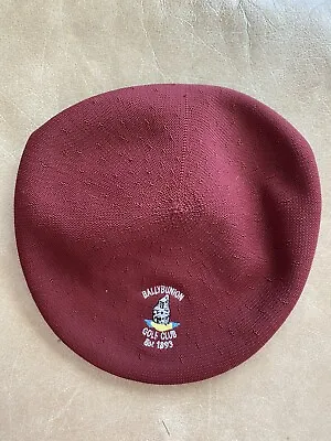 $20.01 • Buy Kangol Size Small #504 Newspaper Boy Style Hat Maroon Size Small Guc Vintage
