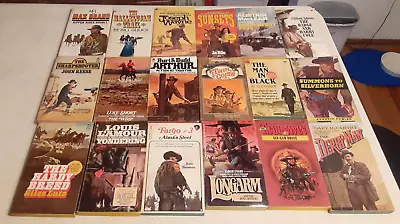 Vintage Western Mass Market Paperback Novels Lot Of 18 1950s-1980s • $44.99