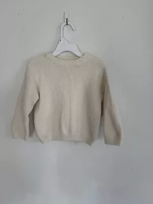 Zara Baby Girls Cream Knit Sweater Size 18/24 Months • $11.39